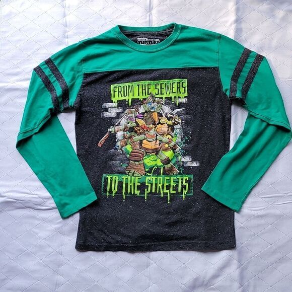 Long Sleeve Green & Gray NMNT Shirt - Picture 1 of 3